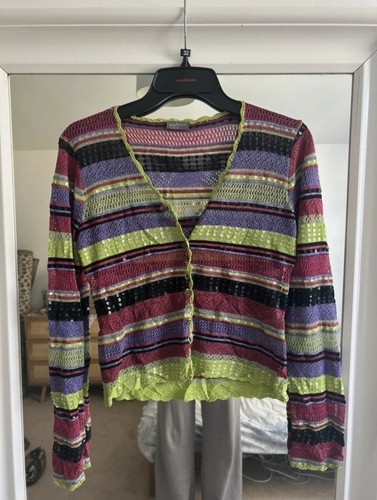 Bright multi coloured striped - bright,
