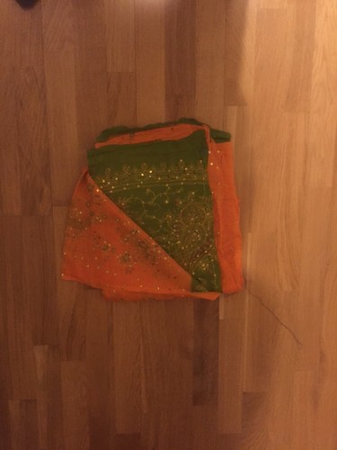 Vintage silk sari - silk,