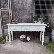 White Hand Painted Rustic 3
