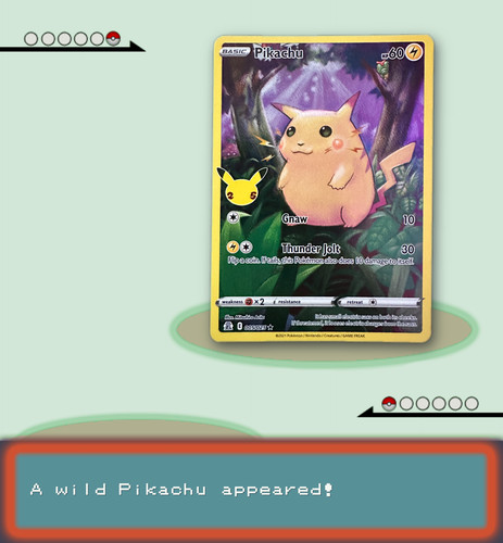 Pikachu pokemon card 005 025 - card, 005/025