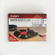 Ion Quick Play Flash Conversion Turntable With USB Flash