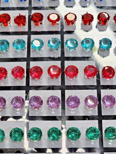 Crystal stone stud - stud, earrings