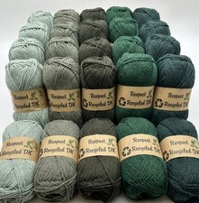 Respect Recycled DK Colourways - Knitting Crochet Yarn Wool - 25 x 100g Balls -