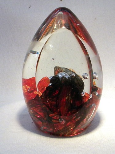 Mdina glass paperweight - mdina,