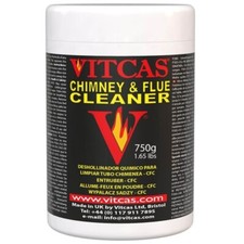 Vitcas CFC - Chimney & Flue Cleaner 750g Removes Tar and Creosote Deposits.