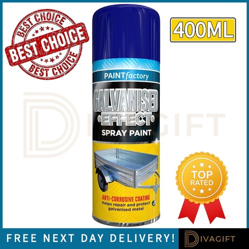 Galvanised effect spray paint - galvanised,