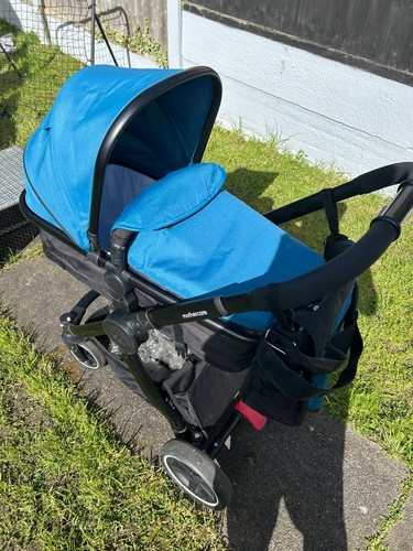 Blue pram comes with - pram, seat