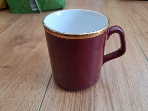 Vintage tams ware mug burgundy - ware,