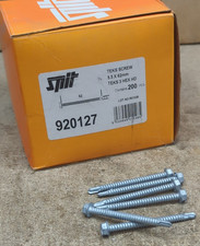 Spit 920127 Tek Screws 5.5 X 62mm Hex Head box 200 Self Drilling Metal Fixing