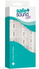 Safe and Sound Weekly Pill Organiser 2 Compartments Per Daily Removable Section