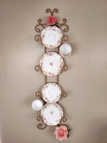 Vintage gilt wrought iron wall - gilt,