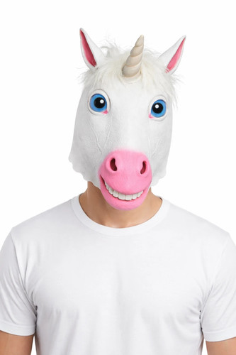 Unicorn mask realistic - -,