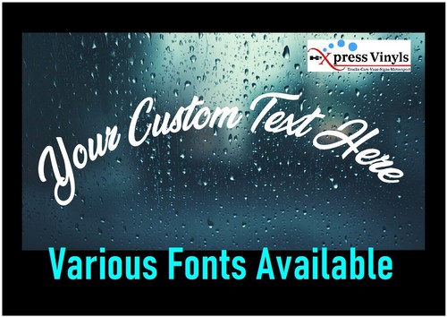Custom text truck windscreen - custom,