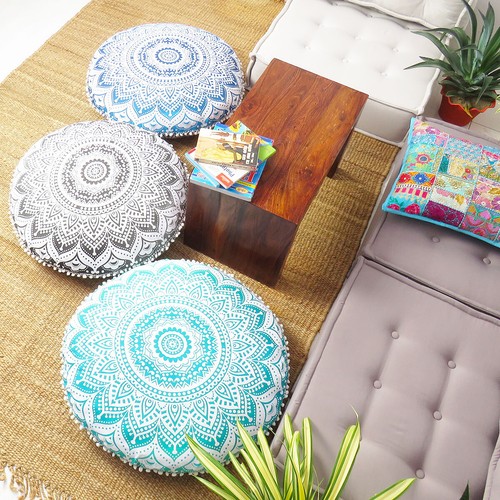 Round meditation cushion - round,