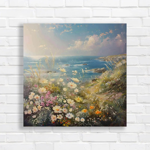 Coastal bliss floral - floral, landscape
