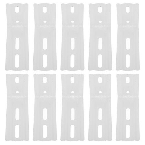 Pcs white metal brackets - 10, l