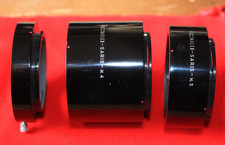 Three Rare Vintage Rectaflex Saris Extension Tubes for Rectaflex SLR Cameras