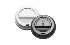 White black plastic - plastic, cup