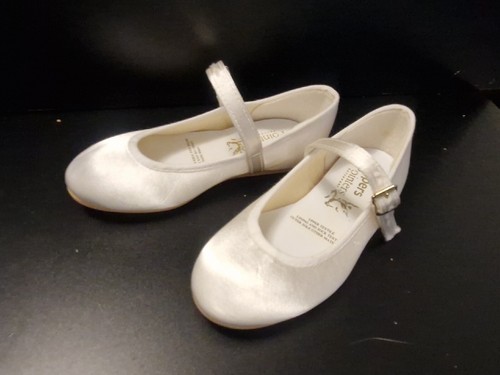 White satin flat - flat, shoes