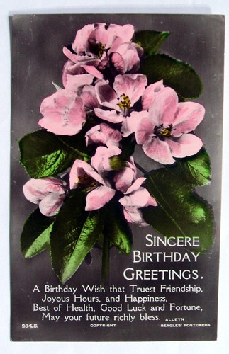 Greetings postcard sincere - postcard,