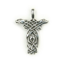 2.4cm pendant Celtic dogs