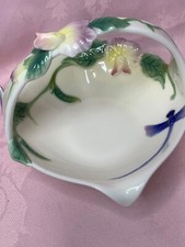 graff porcelain floral and blue dragonfly basket design ✅ 1250