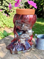 Handcrafted resin plant pot - resin,