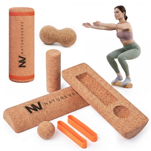 Cork balance board premium - board,