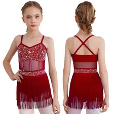 Kids Girls Fringe Latin