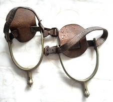 WW1 BRITISH MILITARY 'J.D. WIGGINS Ltd' 1915 BOOT SPURS AND STRAPS.