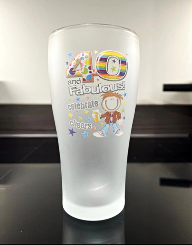 Frosted glass pint beer - beer,