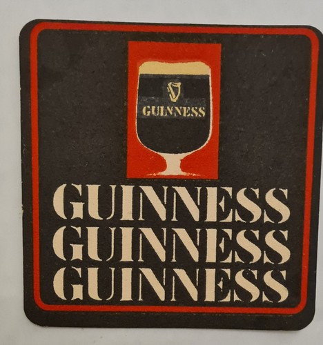 Guinness beer mat from the - beer,