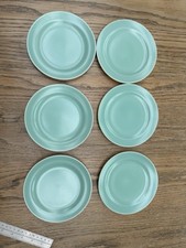 Poole Pottery Ice Green & Seagull Side Plates (6)