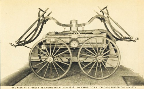 First fire truck chicago 1835 - first,