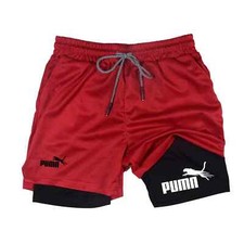 Mens 2 in 1 Shorts Sport Gym