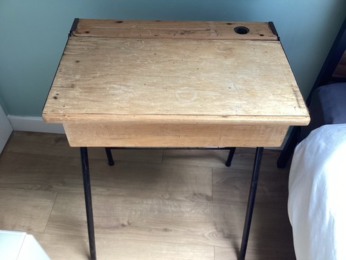 Vintage antique school desk - antique,