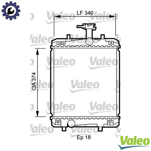 Radiator engine cooling 735072 - engine,