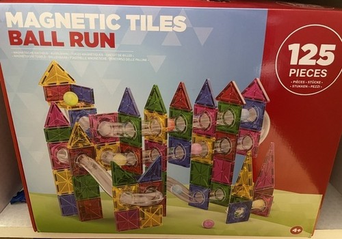 Magnetic tiles ball run - tiles,
