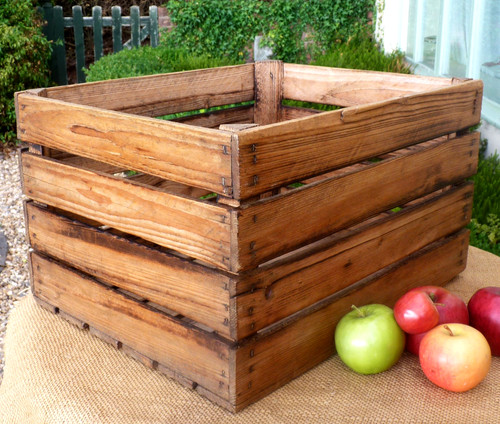 Vintage wooden crate french - wooden,
