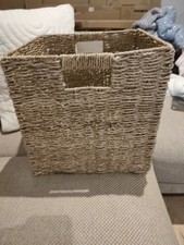 Wicker Storage Box Basket 34cm