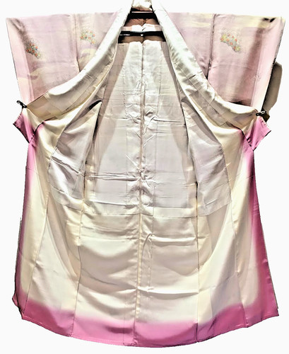 Unused silk houmongi kimono - silk,