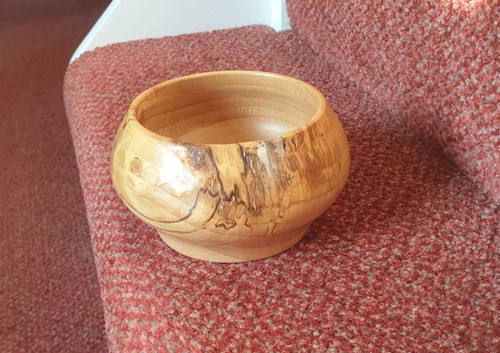 Hand carved low - , wooden