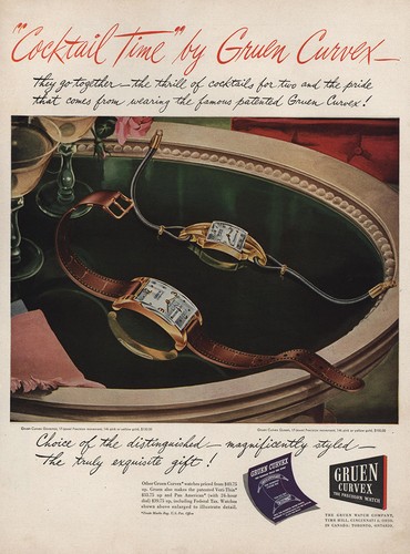 1946 gruen curvex watch - curvex,