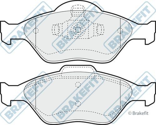 Apec blue front brake pad - front,