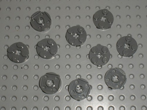 Lego dkstone round plate - x,