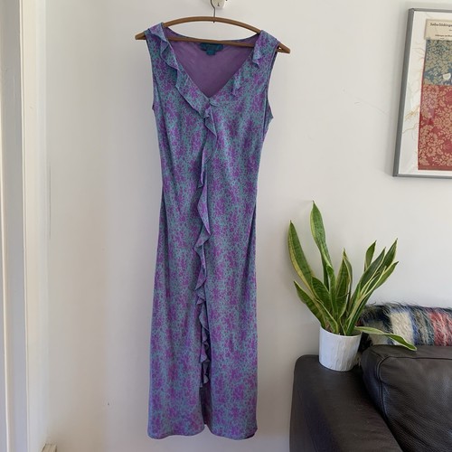 Monsoon silk y2k dress - monsoon, vintage