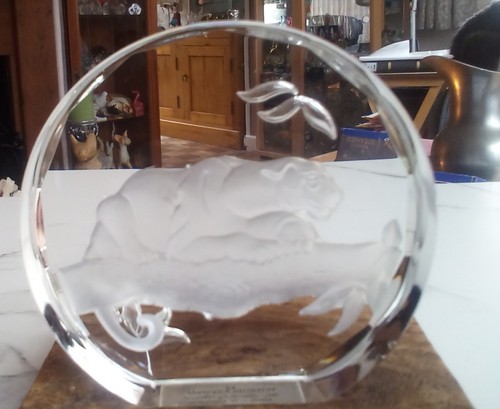 Glass paperweight the danbury - glass,