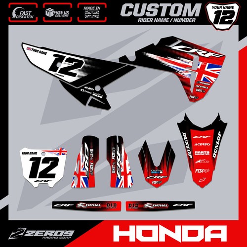 Honda motocross graphics kit - motocross,