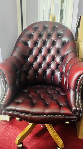 Vintage leather swivel - vintage,