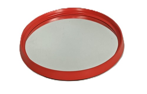 Round vintage mirror - , wood